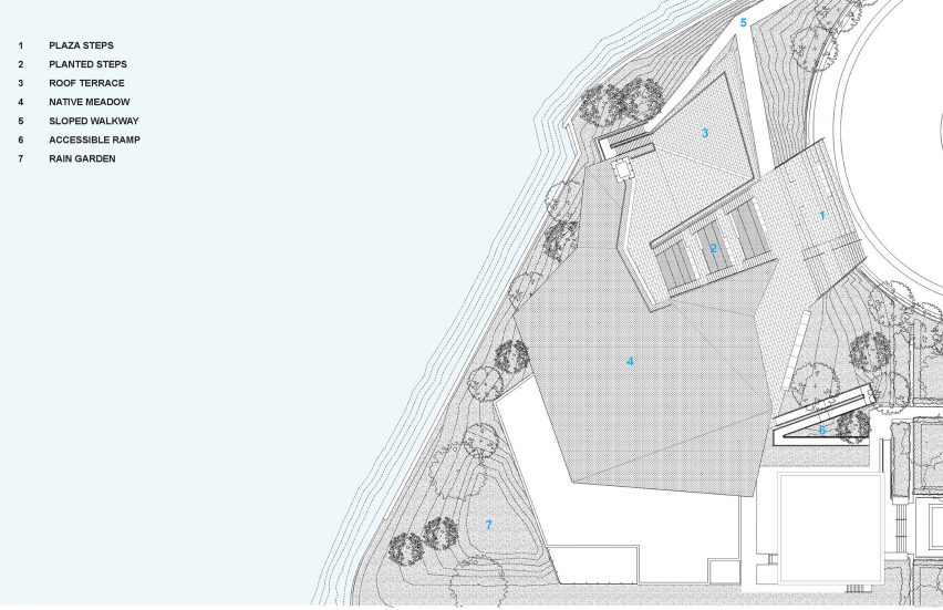 Statue of Museum by FXCollaborative Roof Plan