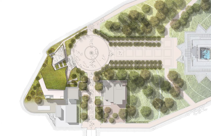 Statue of Museum by FXCollaborative Site Plan