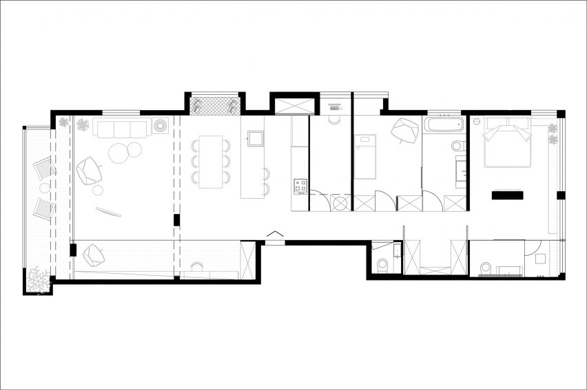 Habima Square apartment by Maayan Zusman