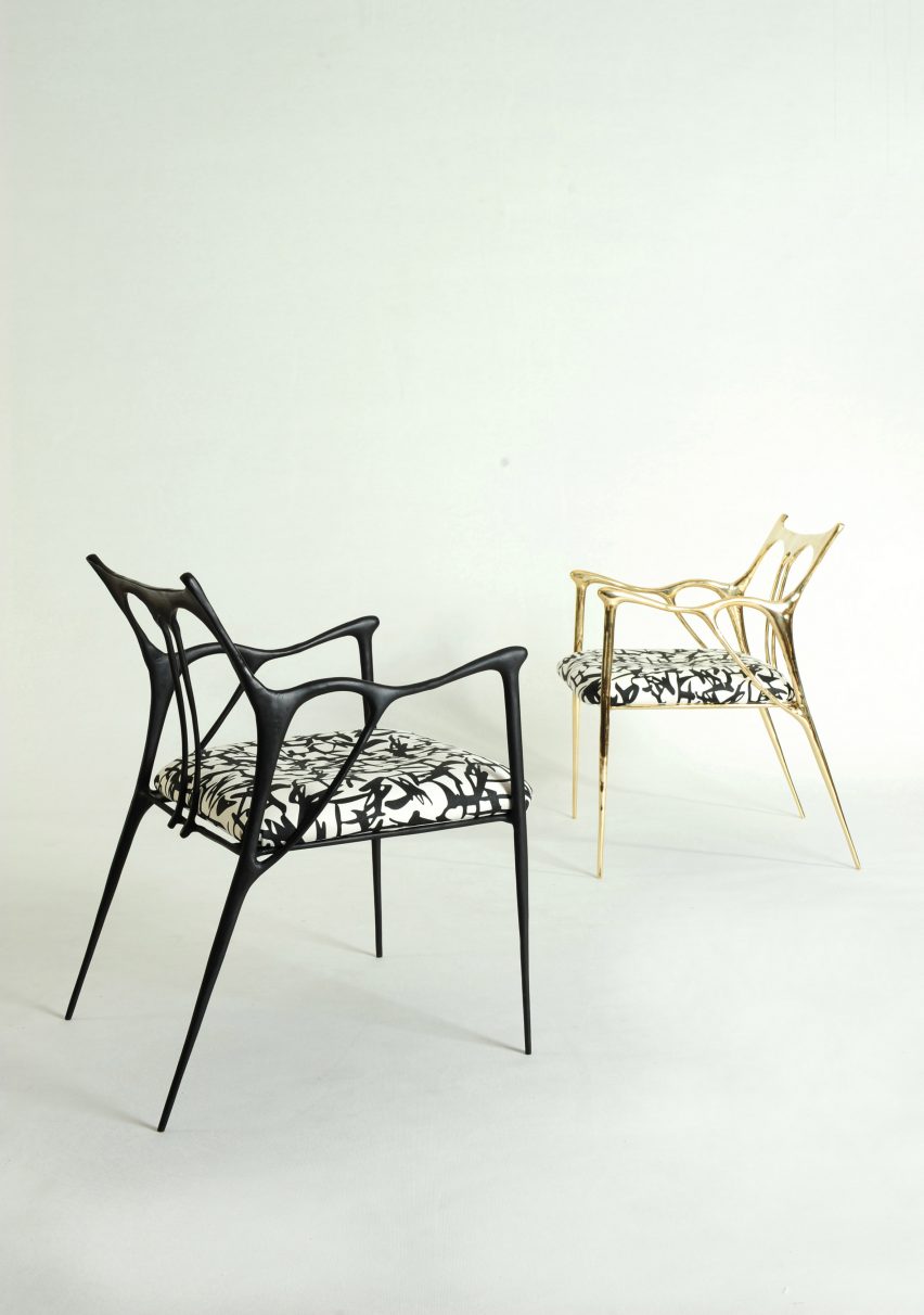 Apiwat Chitapanya for Masaya ink furniture collection chairs
