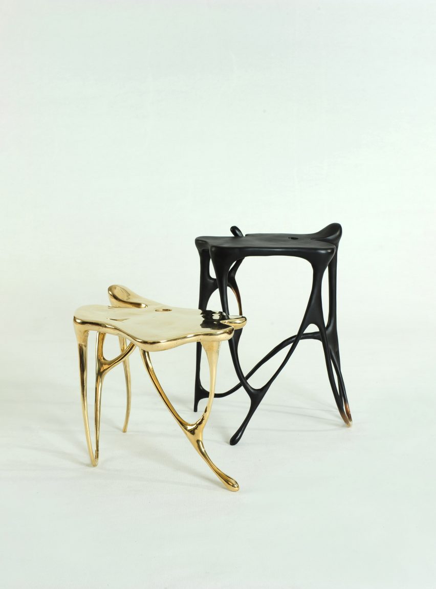 Apiwat Chitapanya for Masaya ink furniture collection stools