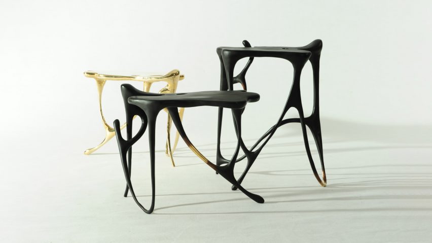 Apiwat Chitapanya for Masaya ink furniture collection stool