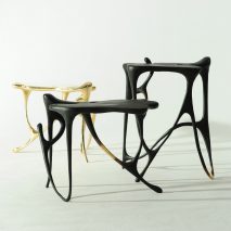 Apiwat Chitapanya for Masaya ink furniture collection stools