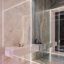 Iris Ceramica designs ceramic tile collection inspired by iridescent onyx stones