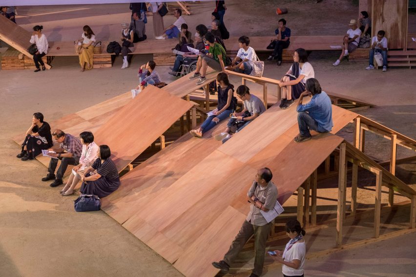 Kagerou Village by Tato Architects, Martinez Barat Lafore Architects, Ludwig Heimbach, Hiroshi Kato, Sven Pfeiffer and Dot Architects at the Kyoto Art Centre, Japan