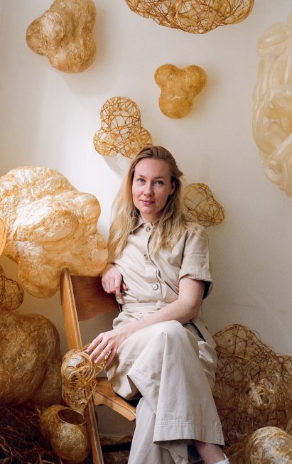 Kathrine Barbro Bendixen uses cow intestines for lighting