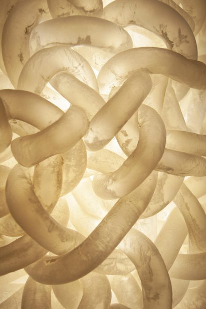 Kathrine Barbro Bendixen uses cow intestines for lighting