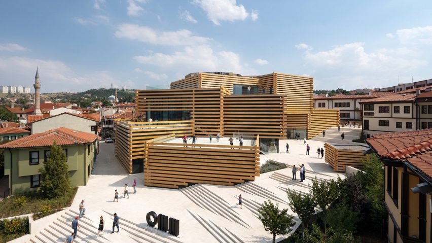 Odunpazari Modern Museum in Eskisehir, Turkey, by Kengo Kuma