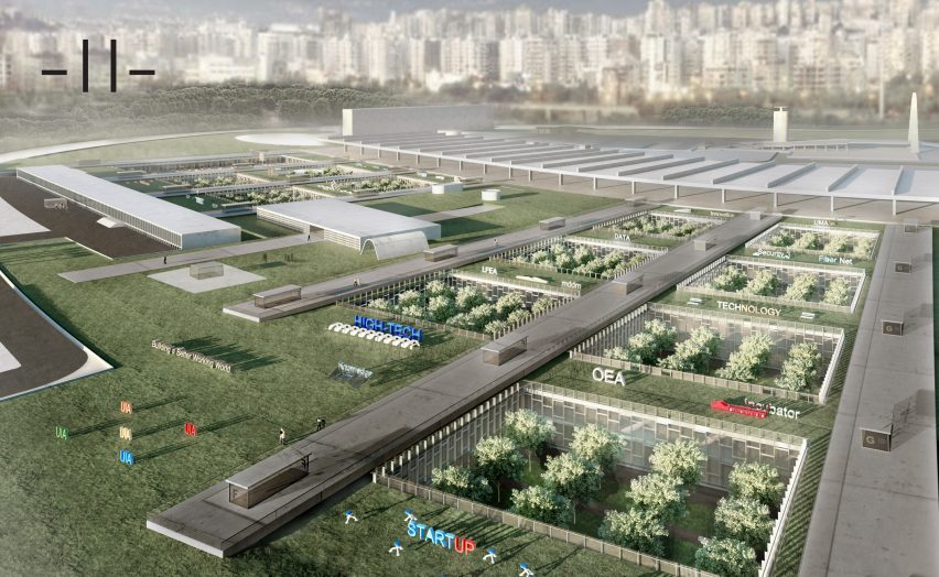 Knowledge Innovation Centre by MDDM for Oscar Niemeyer's Rashid Karame International Fair expo site in Lebanon