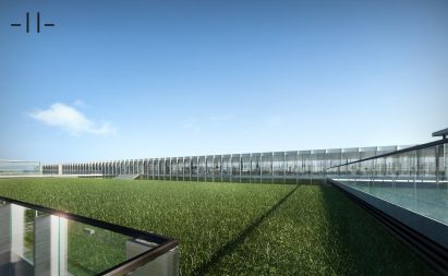 Knowledge Innovation Centre by MDDM for Oscar Niemeyer's Rashid Karame International Fair expo site in Lebanon