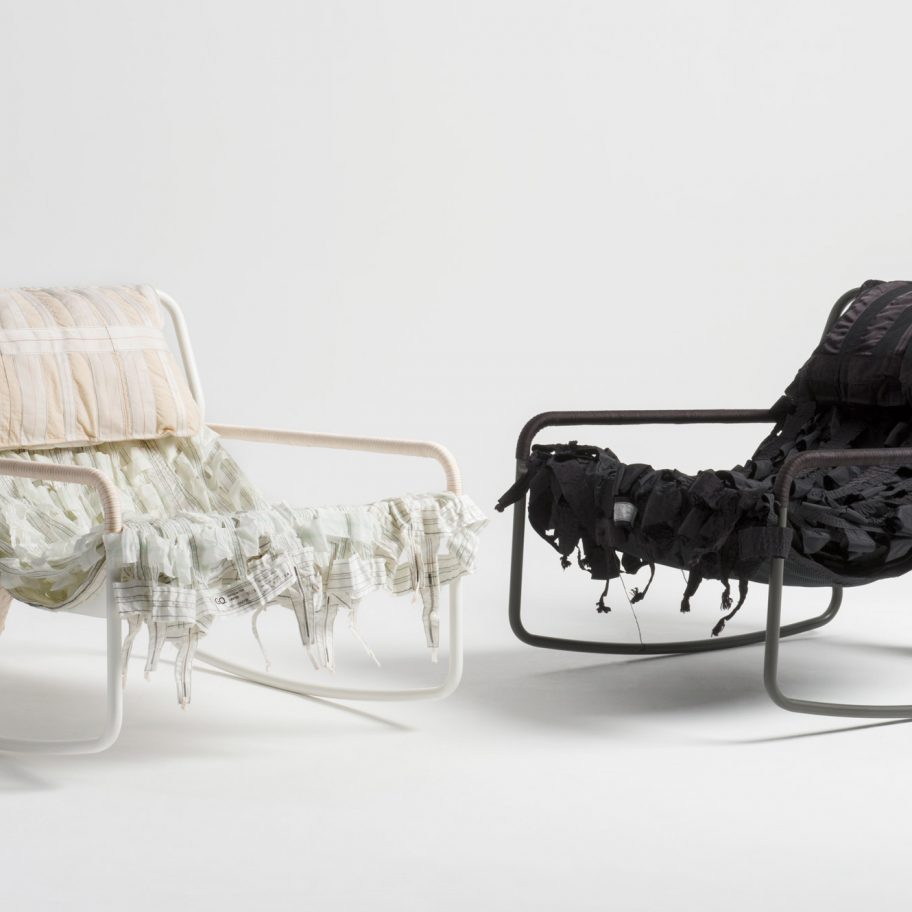 Layer and Raeburn create furniture collection from recycled parachutes