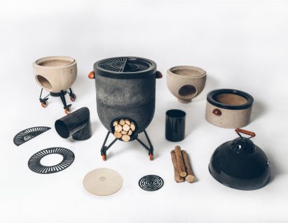 Noori stove: Multipurpose barbecue grill fire by Noori