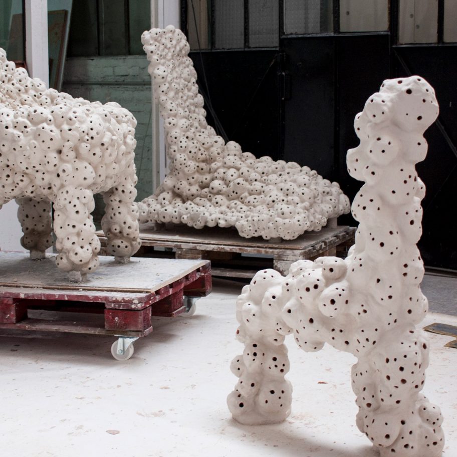 Marlène Huissoud creates sculptural "hotels" for city-dwelling insects