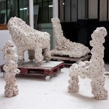 Marlène Huissoud creates sculptural "hotels" for city-dwelling insects