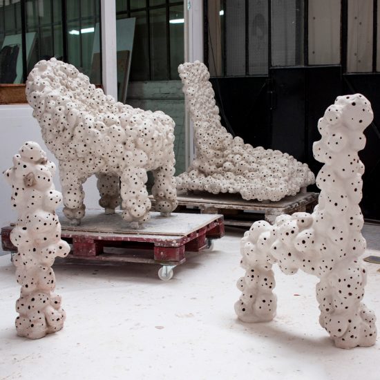 Marlène Huissoud creates sculptural "hotels" for city-dwelling insects