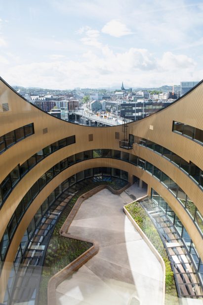 Powerhouse Brattørkaia sustainable office building in Tronheim by Snøhetta