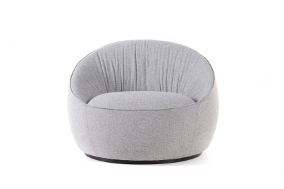 Italian designer Simone Bonanni designed the Hana armchair and Obon tables for Dutch brand Moooi