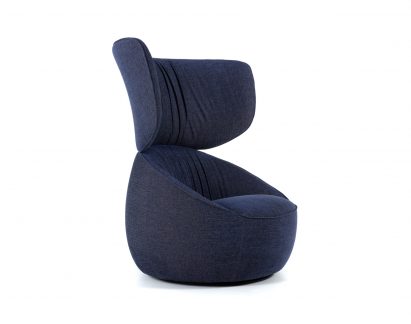 Italian designer Simone Bonanni designed the Hana armchair and Obon tables for Dutch brand Moooi