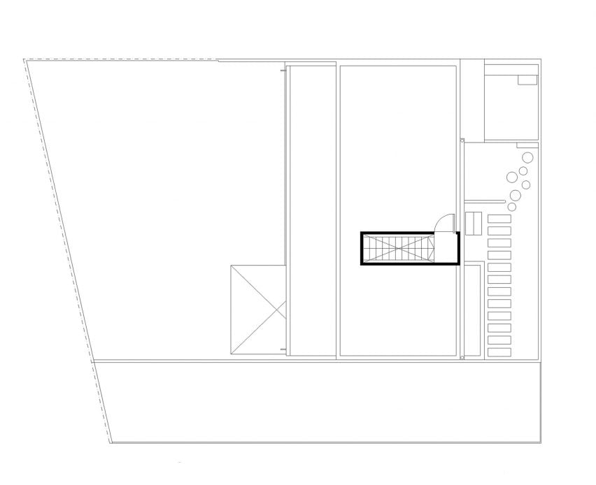 Skylight House by Rodolfo Cañas Roof Plan