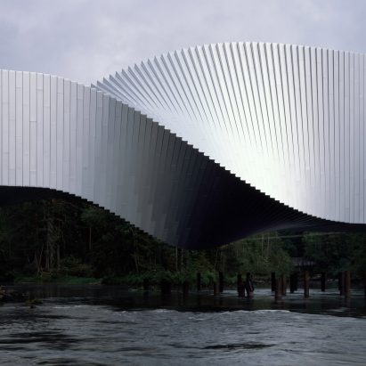 The Twist art gallery at Kistefos sculpture park in Norway, by BIG