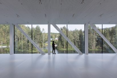 The Twist art gallery at Kistefos sculpture park in Norway, by BIG