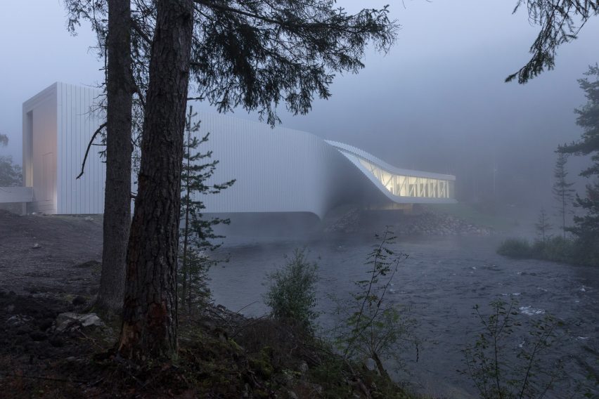 The Twist art gallery at Kistefos sculpture park in Norway, by BIG