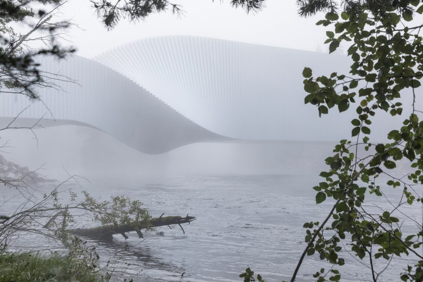The Twist art gallery at Kistefos sculpture park in Norway, by BIG