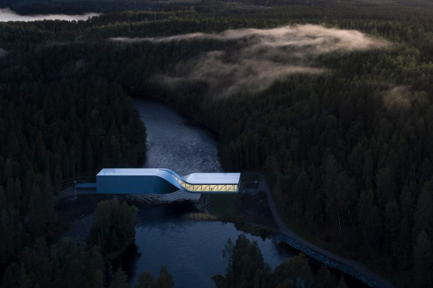 The Twist art gallery at Kistefos sculpture park in Norway, by BIG