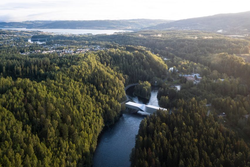 The Twist art gallery at Kistefos sculpture park in Norway, by BIG