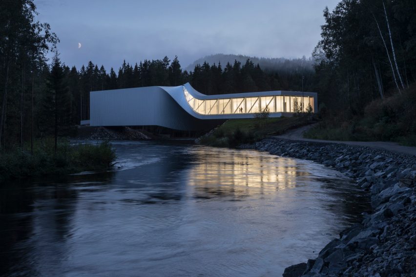 The Twist art gallery at Kistefos sculpture park in Norway, by BIG