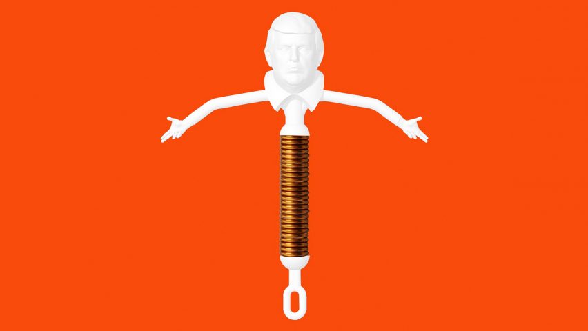 Satirical Trumpcare IUD comes with hand extensions for extra protection