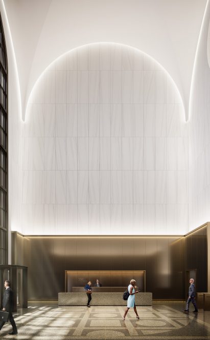 550 Madison lobby by Gensler