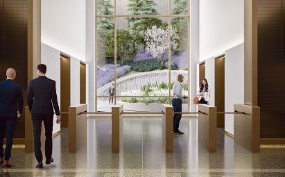 550 Madison lobby by Gensler