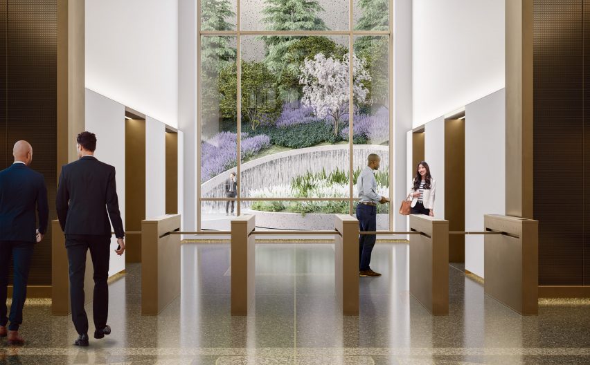 550 Madison lobby by Gensler