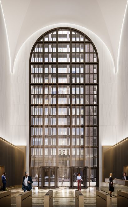550 Madison lobby by Gensler
