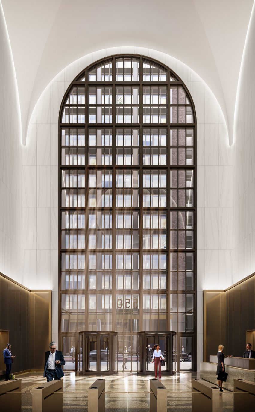 550 Madison lobby by Gensler