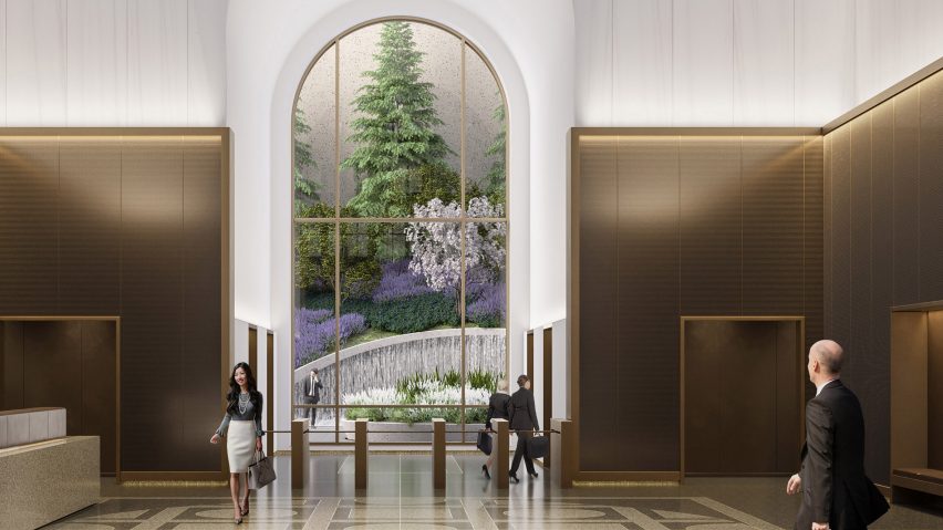 550 Madison lobby by Gensler
