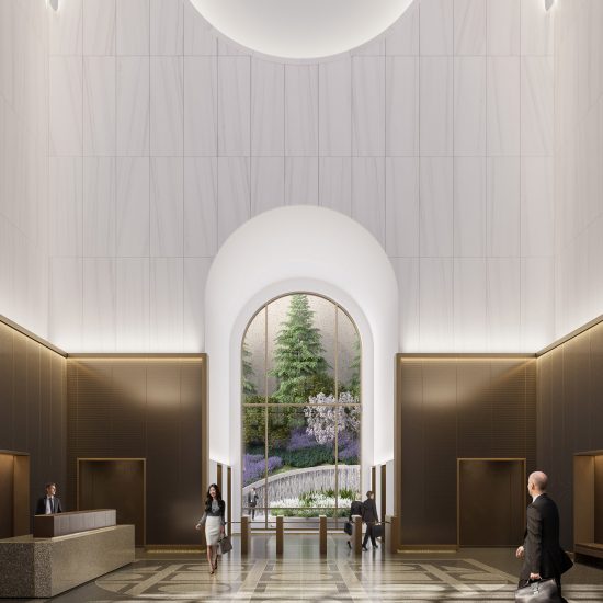 550 Madison lobby by Gensler