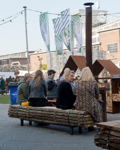 Stormwood benches Atelier NL