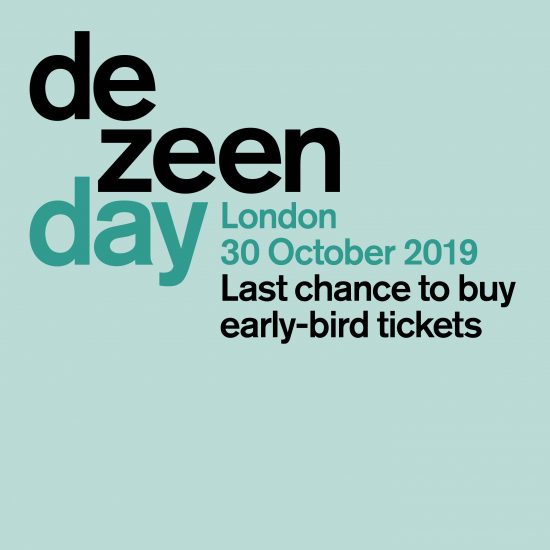 Dezeen Day 2019 last chance to buy early-bird tickets