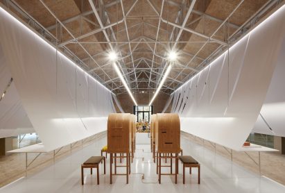 B+P Architects paper exhibition design