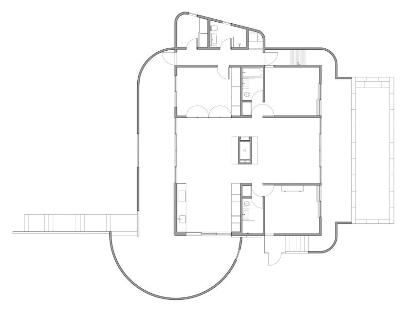 House in Amagansett by 1100 Architect Floor Plan