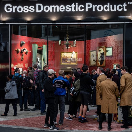 Banksy launches merchandise with Gross Domestic Product pop up