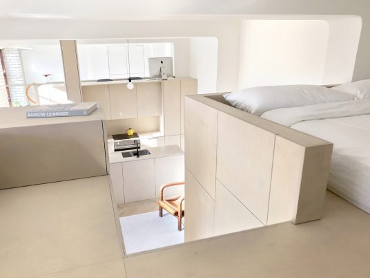 The Biscuit Factory apartment, designed by SUPRBLK