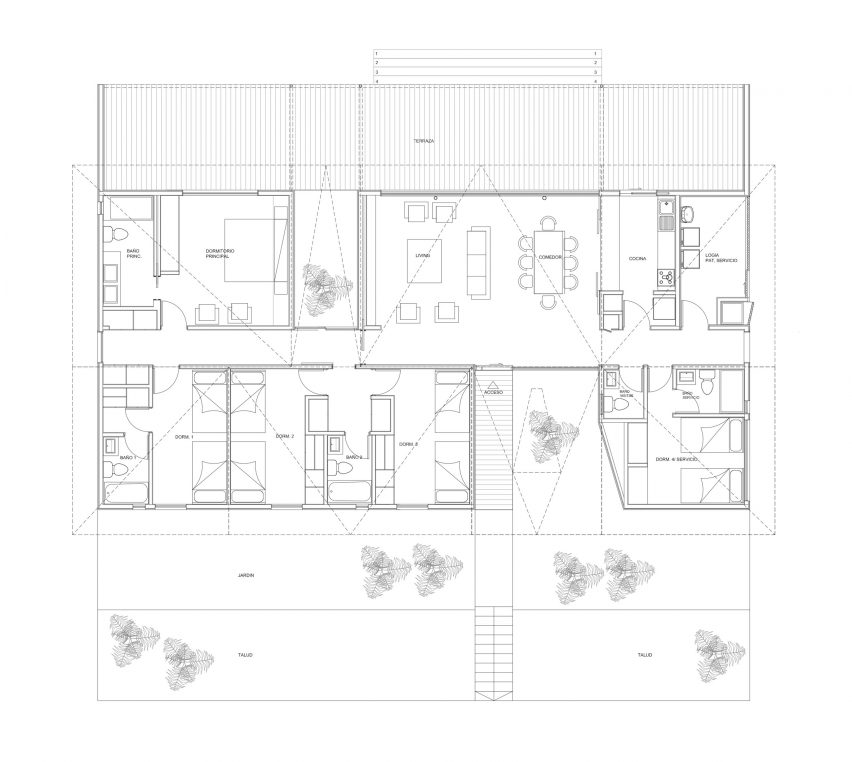 BL House by Mas Fernandez Arquitectos Floor Plan