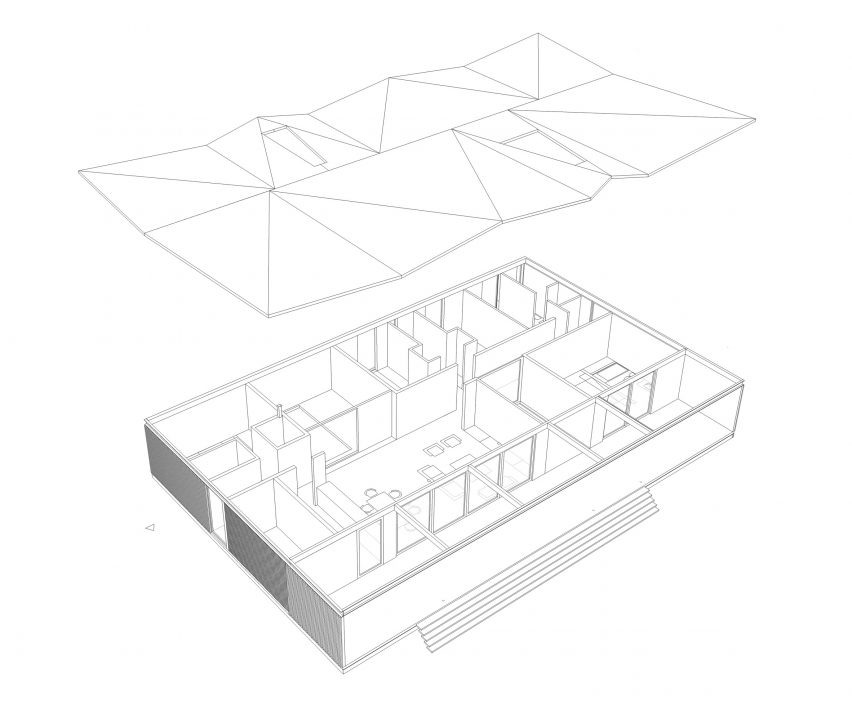 BL House by Mas Fernandez Arquitectos Isometric
