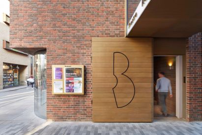Entrance to Boulevard theatre by Soda