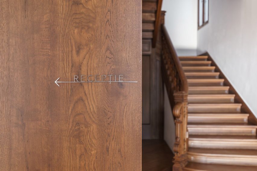 Staircase of Casa Popeea boutique hotel by Manea Kella