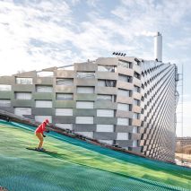 Copenhill waste-to-energy plant and ski slope by BIG in Copenhagen, Denmark