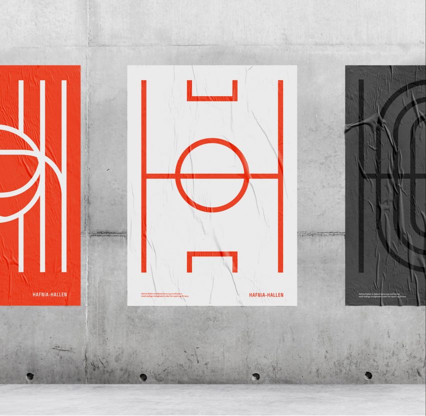 Re-public designs visual identity for restored Hafnia-Hallen sports centre